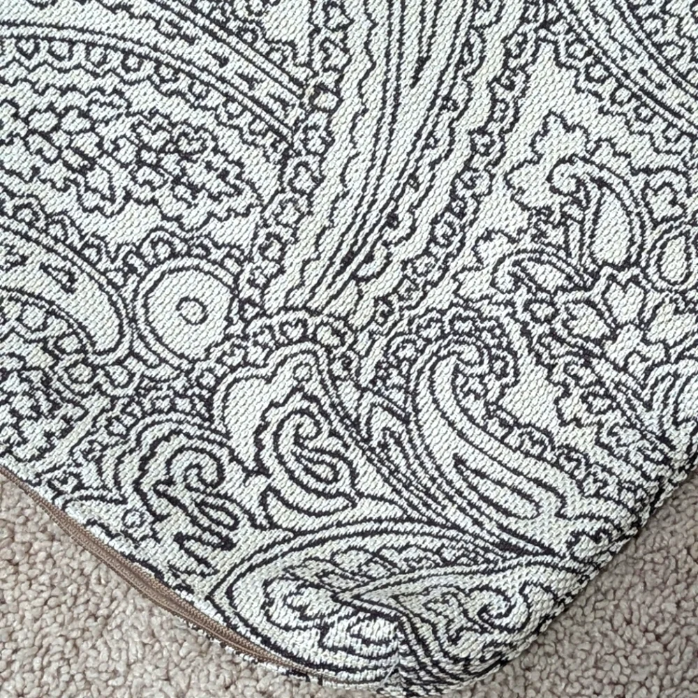 Brand New - (2) La-Z-Boy 18x18 Accent Pillow Covers Paisley Motif - Picture 11 of 14